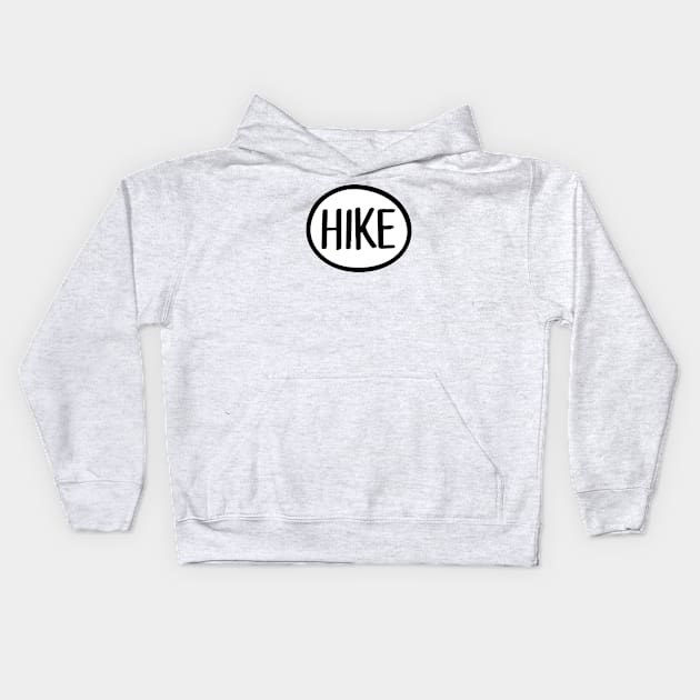 Hike Kids Hoodie by LudlumDesign